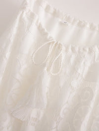Lace Off-Shoulder A-Line Summer Dress