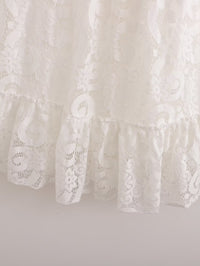 Lace Off-Shoulder A-Line Summer Dress