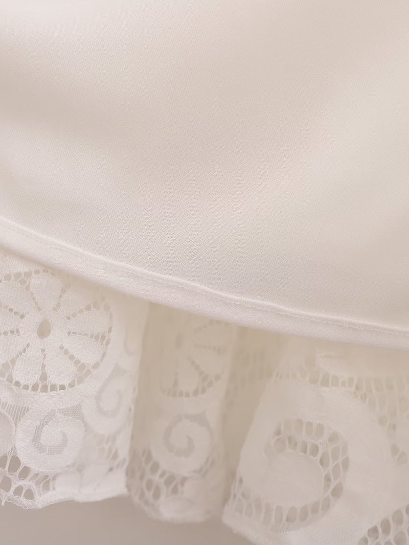Lace Off-Shoulder A-Line Summer Dress