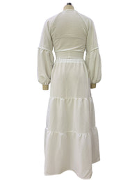 Bohemian Puff Sleeve Two-Piece Set