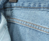 Spring High Waist Casual Micro Elastic Front Slit Slightly Flared Jeans