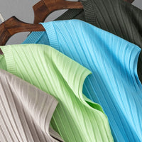 Plus-Size V-Neck Pullover &amp; Pleated Pants Set