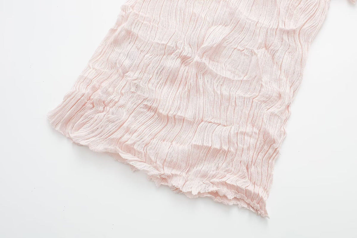 Off-Shoulder Pleated Top