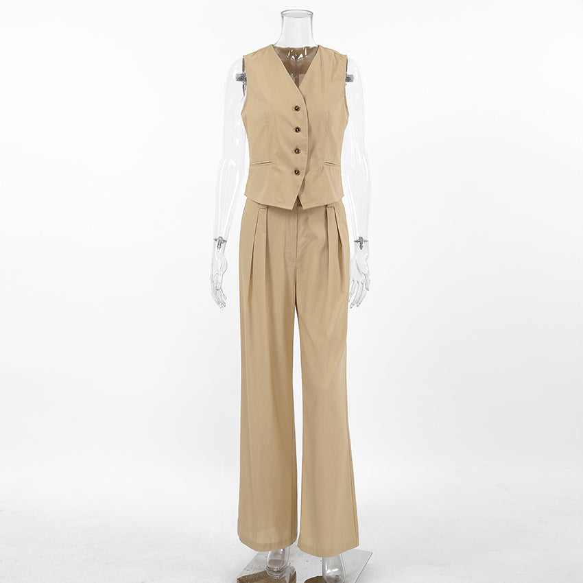 Cotton-Linen 2-Piece Office Set