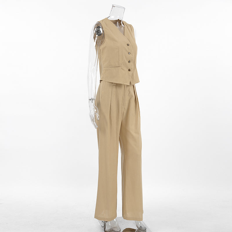 Cotton-Linen 2-Piece Office Set