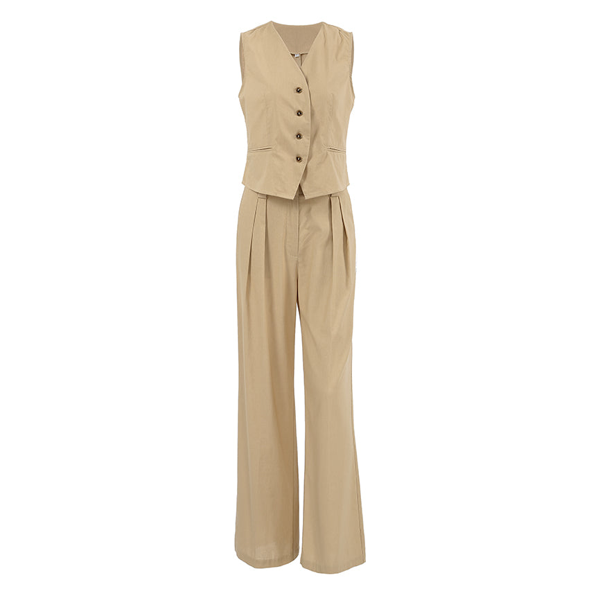 Cotton-Linen 2-Piece Office Set