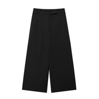 Casual Wide Leg Cropped Pants