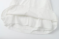 Embroidered Mini Poplin Dress