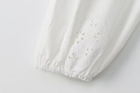 Embroidered Mini Poplin Dress