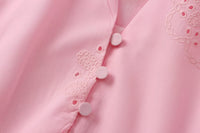 Embroidered Mini Poplin Dress