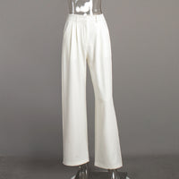 Pure White Slim Trousers