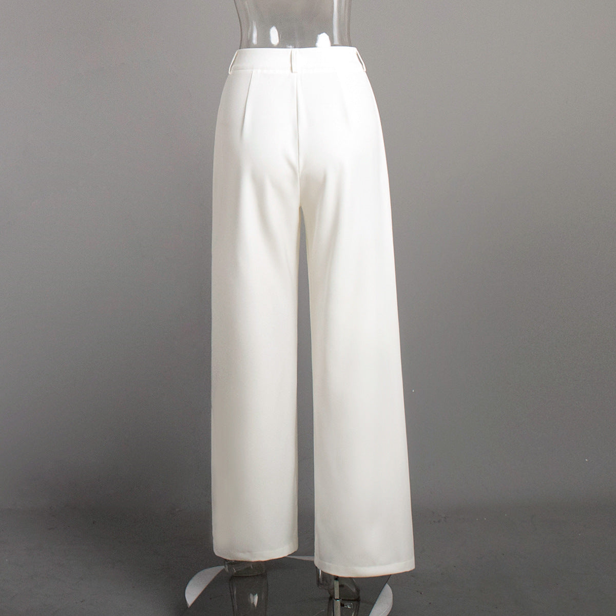 Pure White Slim Trousers
