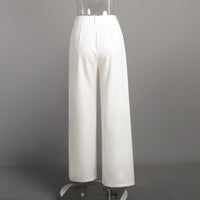 Pure White Slim Trousers