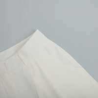 Pure White Slim Trousers