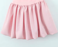 Square Neck Slimming Patchwork Puffy Dress