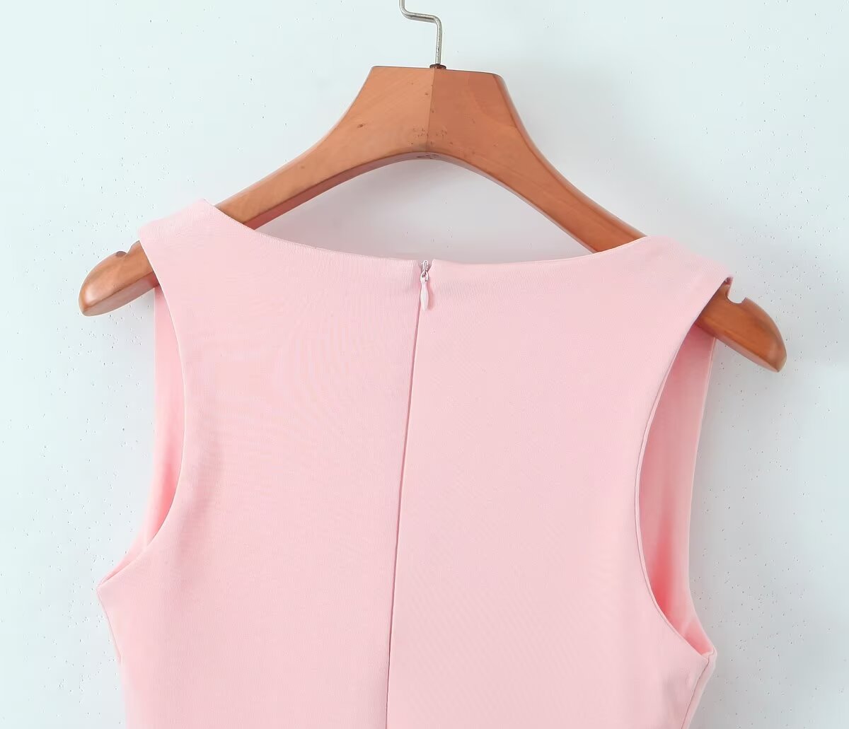 Square Neck Slimming Patchwork Puffy Dress