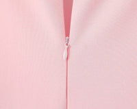 Square Neck Slimming Patchwork Puffy Dress