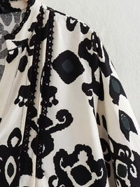 Polo Collar Long Sleeve Sweater Dress