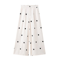 Polka Dot Tube Top &amp; Wide-Leg Pants Set