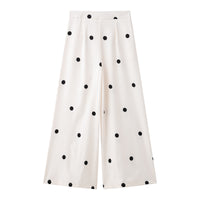Polka Dot Tube Top &amp; Wide-Leg Pants Set