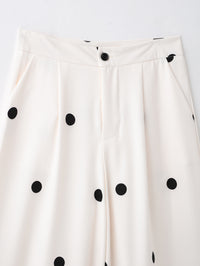 Polka Dot Tube Top &amp; Wide-Leg Pants Set