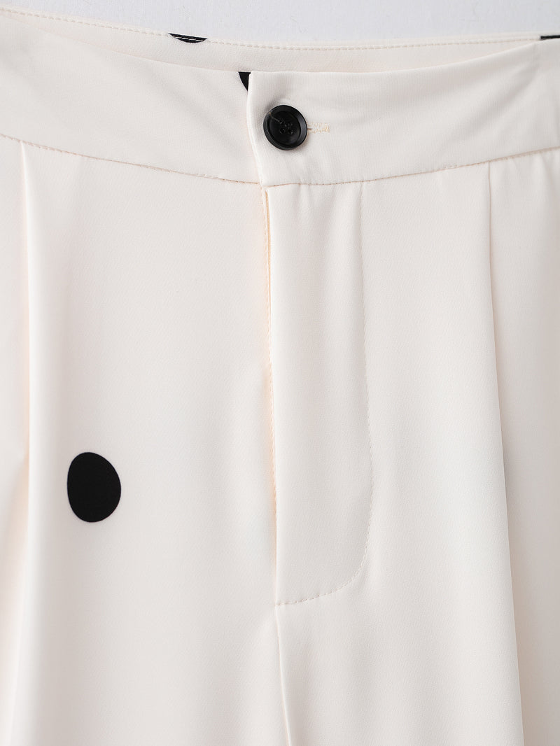Polka Dot Tube Top &amp; Wide-Leg Pants Set