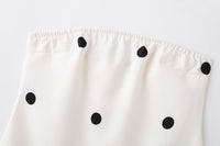Polka Dot Tube Top &amp; Wide-Leg Pants Set