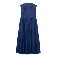 Spring Women's Midi Denim Dress