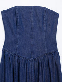 Spring Women's Midi Denim Dress