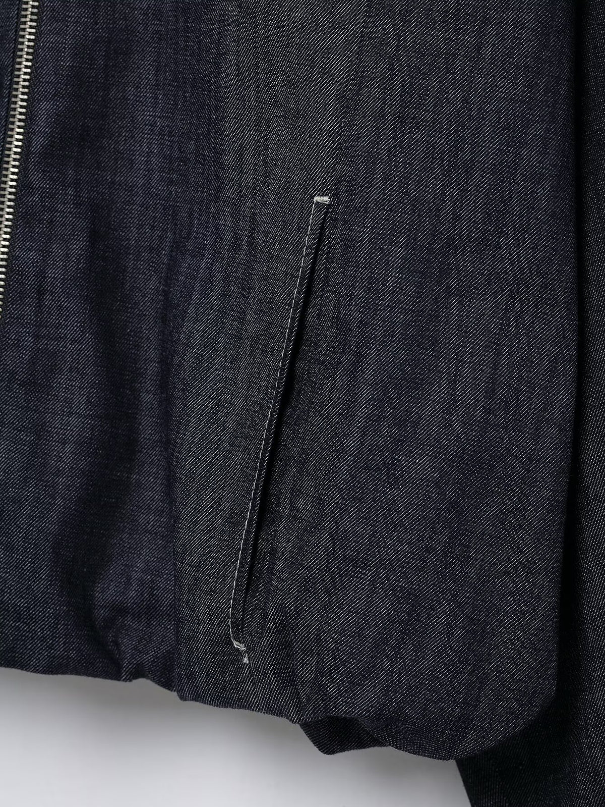 Denim Jacket Coat &amp; Pleated Skirt Two-Piece Set