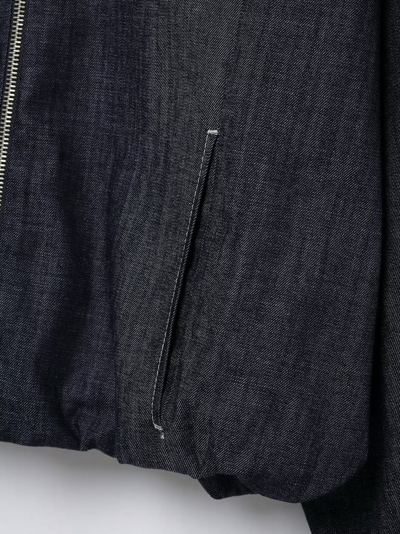 Denim Jacket Coat &amp; Pleated Skirt Two-Piece Set