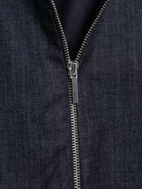 Denim Jacket Coat &amp; Pleated Skirt Two-Piece Set