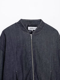 Denim Jacket Coat &amp; Pleated Skirt Two-Piece Set