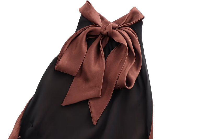Backless Satin Slip Long Dress