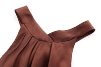 Backless Satin Slip Long Dress