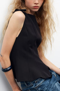 Sleeveless Lace Trim Camisole Top