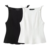 Sleeveless Lace Trim Camisole Top