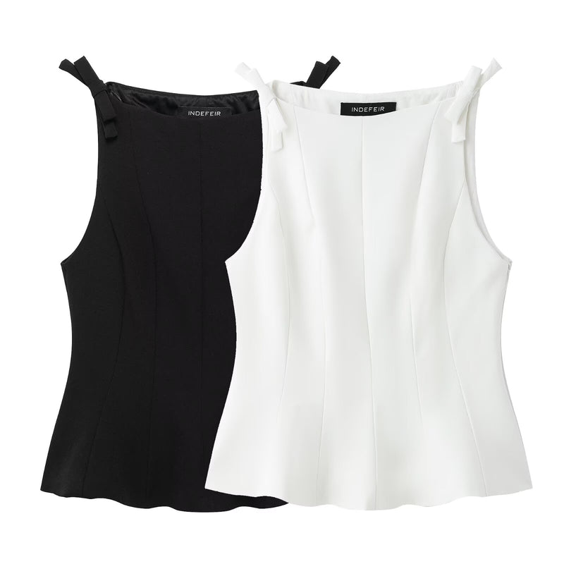 Sleeveless Lace Trim Camisole Top
