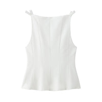 Sleeveless Lace Trim Camisole Top