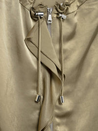 Silk Satin Textured Casual Jacket