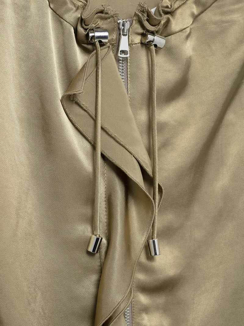 Silk Satin Textured Casual Jacket