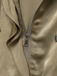 Silk Satin Textured Casual Jacket