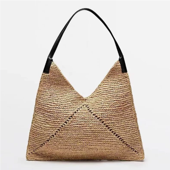 Ethnic Floral Woven Shoulder Bag