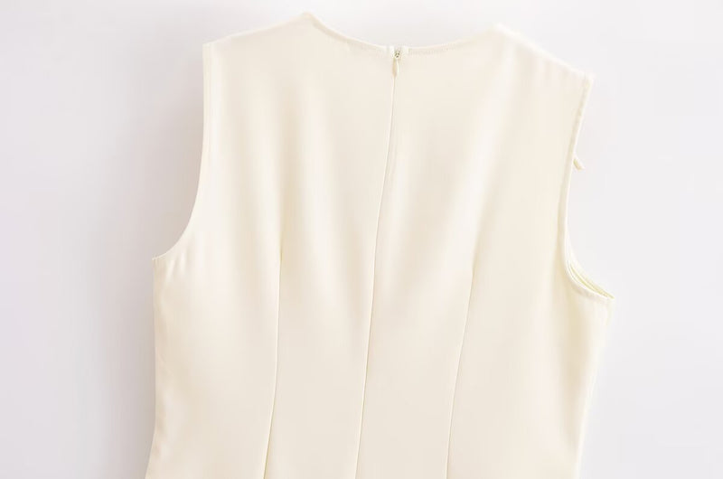Minimalist Lace Bow Slip Mini Dress