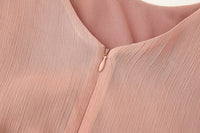 Women Slim Fit Sexy Backless Laminated Decoration Dress Women