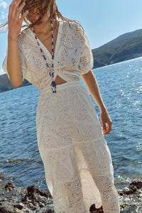 Chic Summer Bowknot Holiday Dress