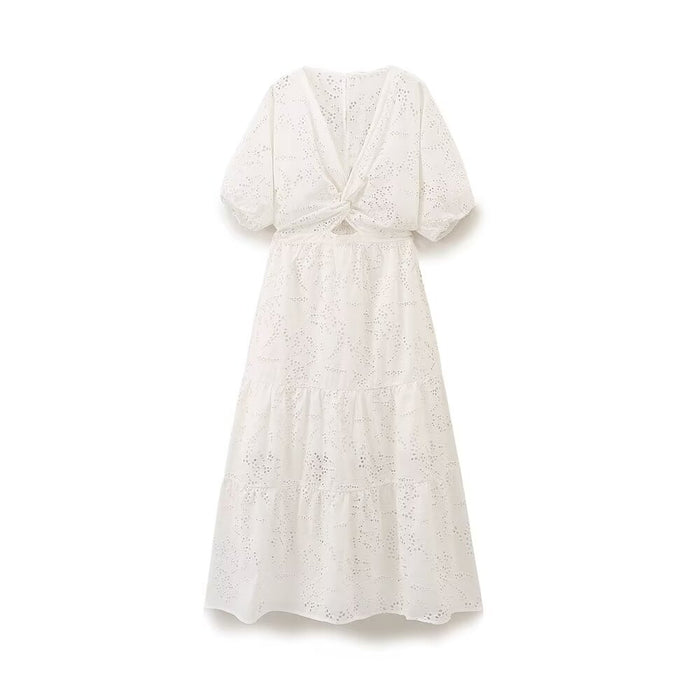Chic Summer Bowknot Holiday Dress