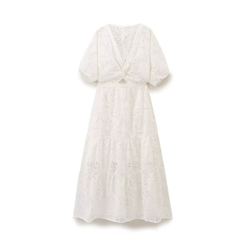 Chic Summer Bowknot Holiday Dress