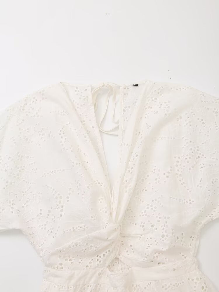 Chic Summer Bowknot Holiday Dress