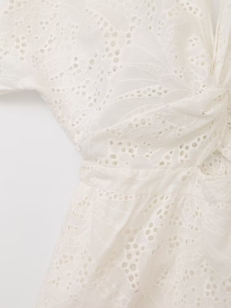 Chic Summer Bowknot Holiday Dress